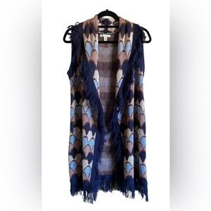 Women’s Cato Boho Long Sweater Vest Small